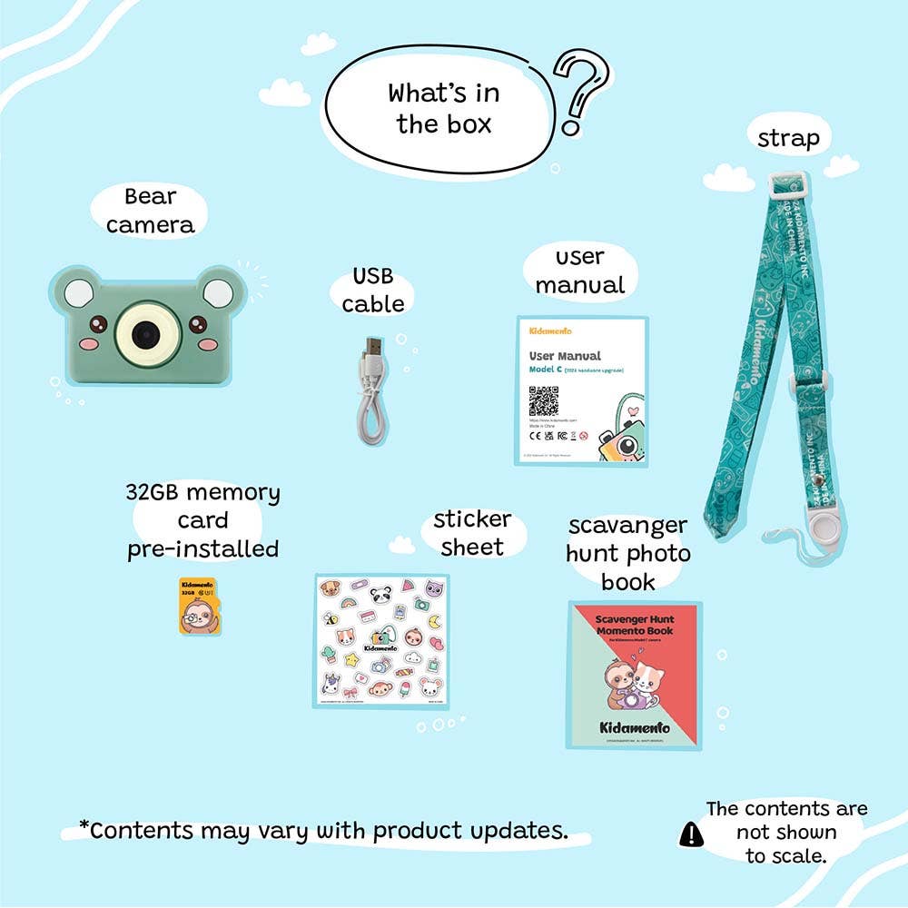 Mikayo the Bear - Kids Digital Camera - Model C