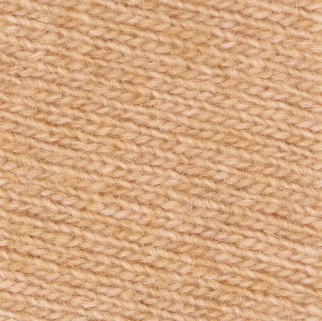 Cashmere Mix Cropped 3/4 Sleeve Pullover: L / Camel