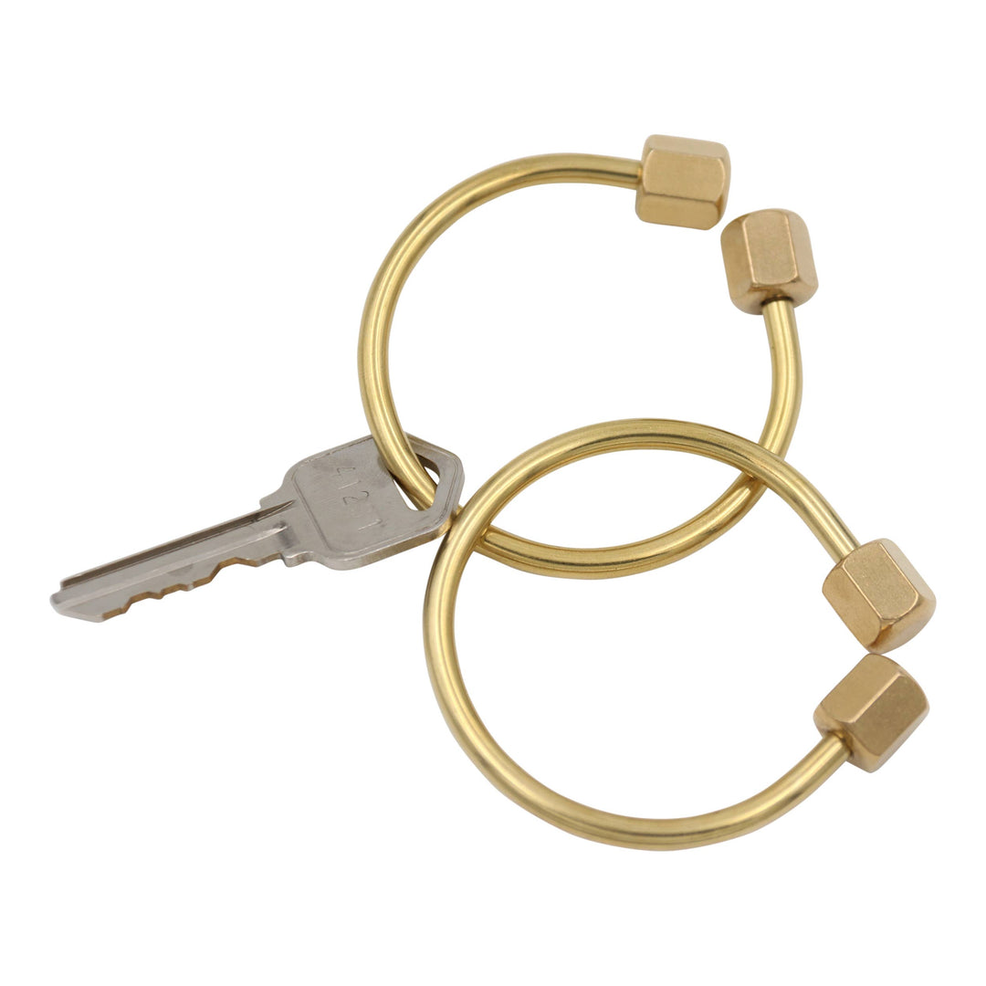 Brass Keyring -Key Fob/Keychain With Screw Closure: O Ring