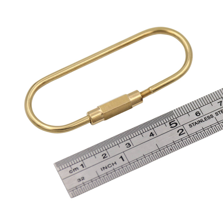 Brass Keyring -Key Fob/Keychain With Screw Closure: O Ring