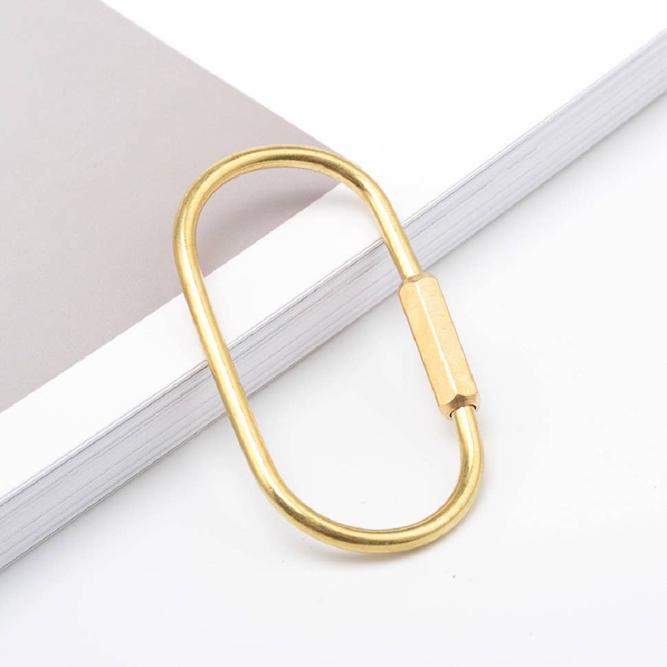 Brass Keyring -Key Fob/Keychain With Screw Closure: O Ring