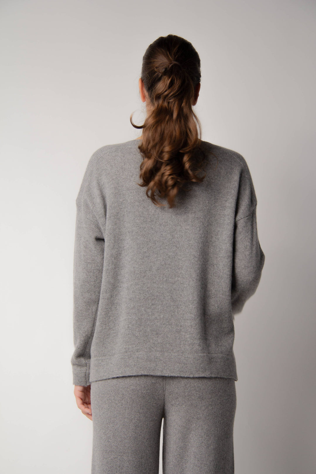 Cashmere Mix Boat Neck Sweater: S / Caramel