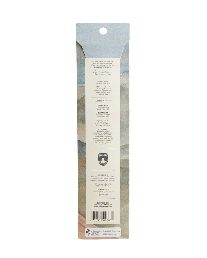 California Juniper Campfire Incense