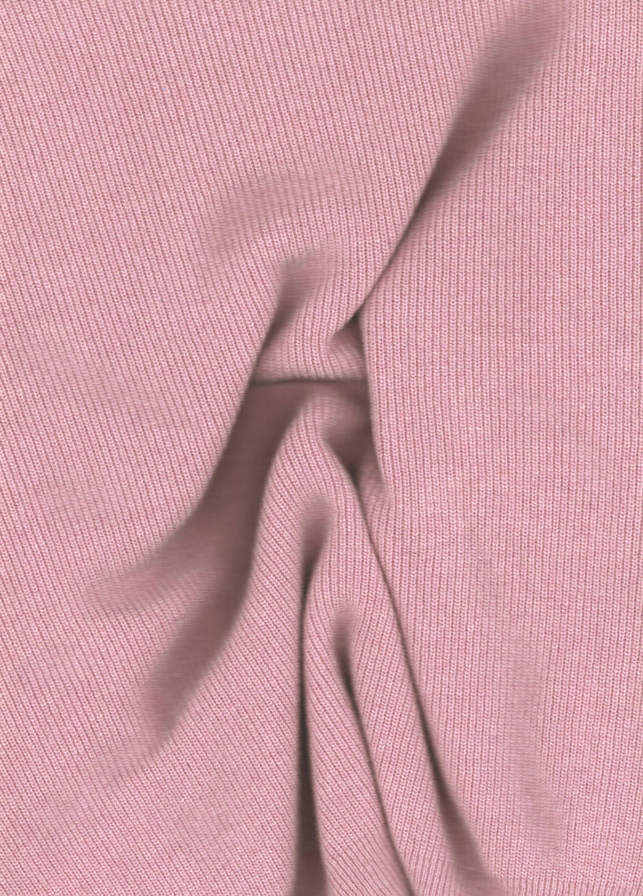 Cashmere Mix Cropped 3/4 Sleeve Pullover: L / Camel