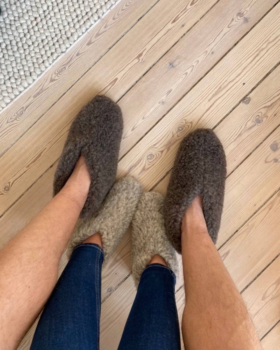 High-Top Wool Slippers