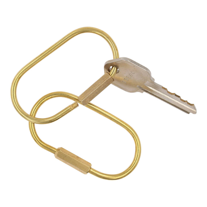 Brass Keyring -Key Fob/Keychain With Screw Closure: O Ring