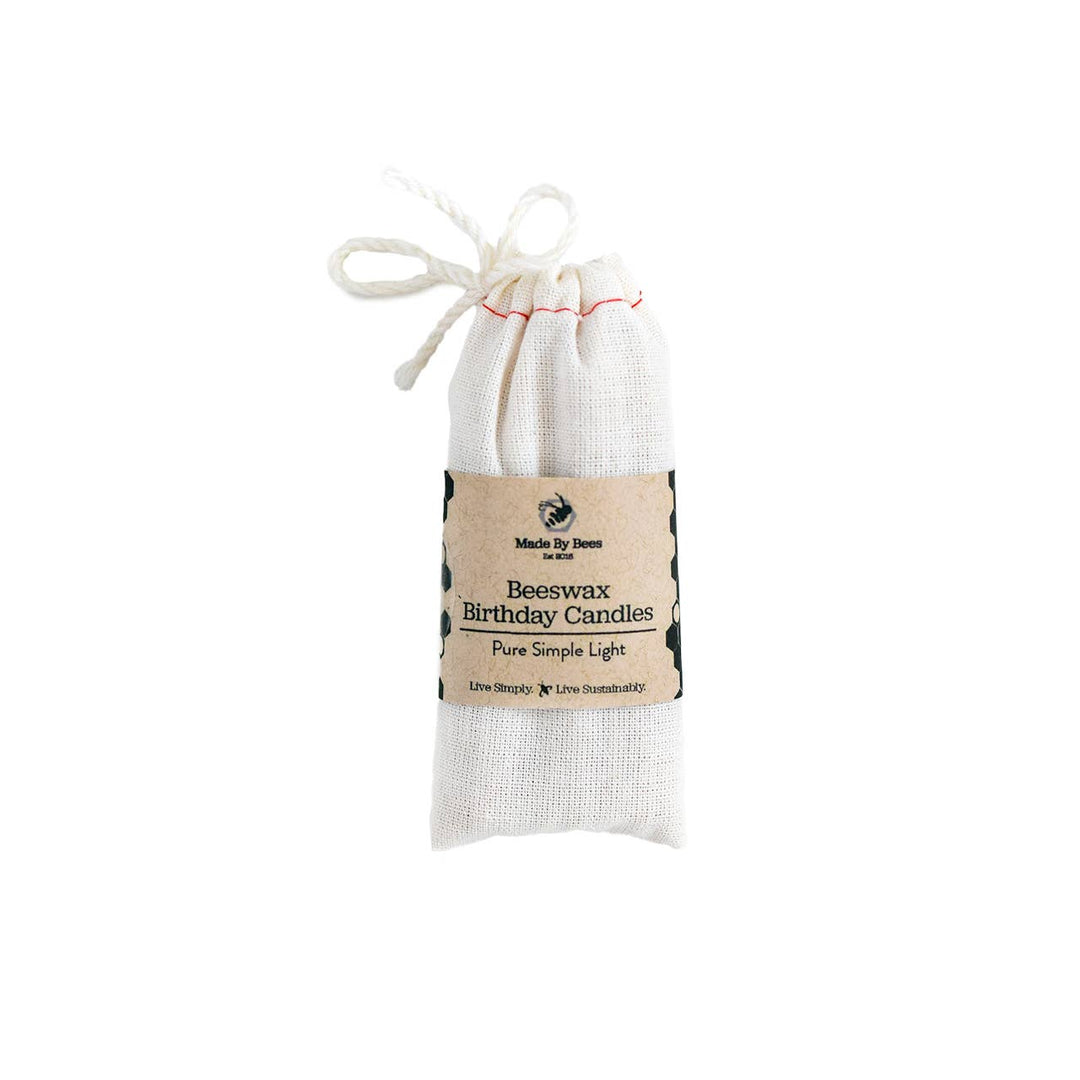 Beeswax Birthday Candles: 10 Candles in Kraft Packet (FRENCH)