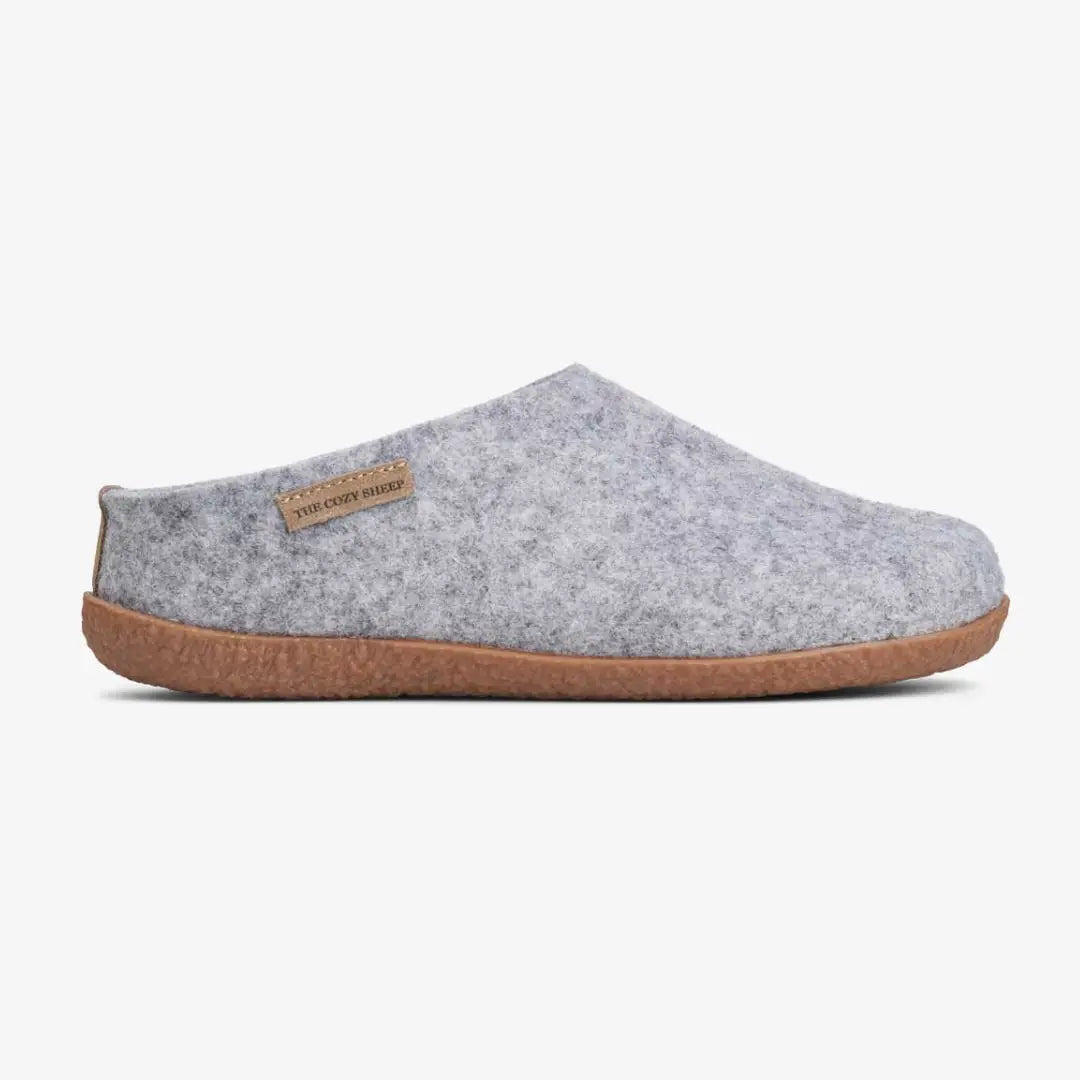 Felted Wool Slippers with Leather Sole