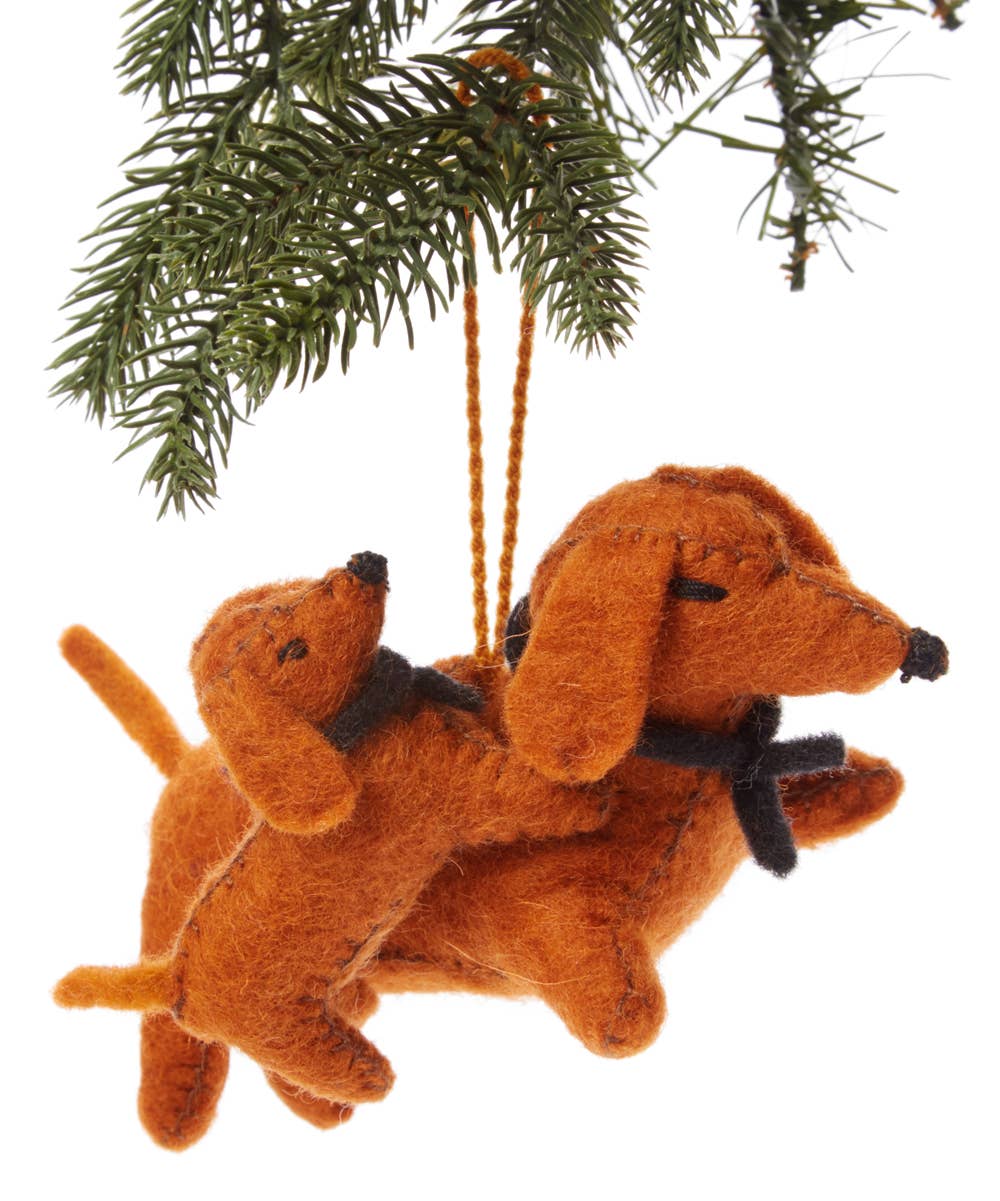 Dachshund Ornament Silk Road Bazaar Solstice Holiday Pop Up