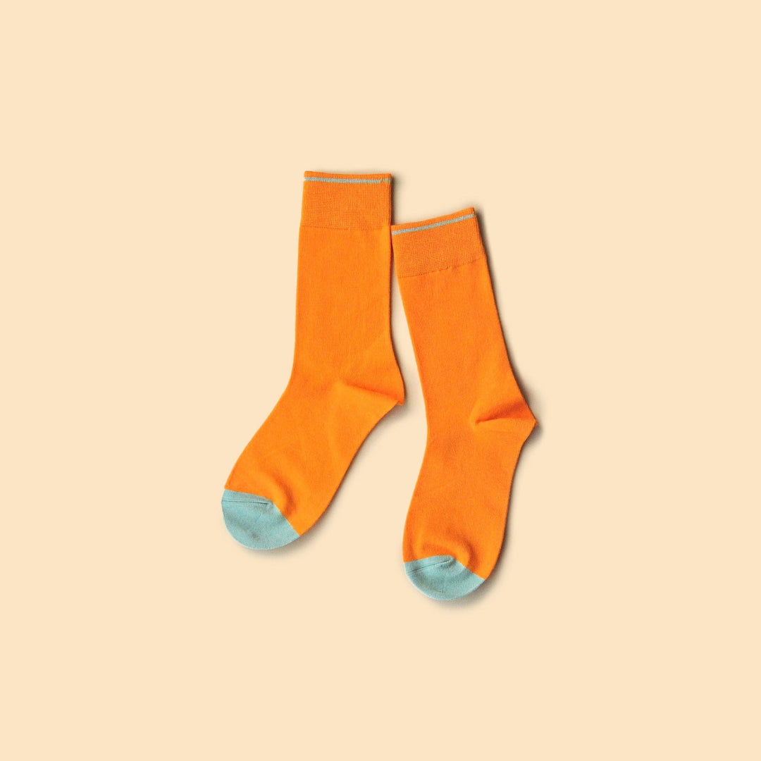 Orange '031C' | Cotton Socks - Unisex | designer | Women | gift