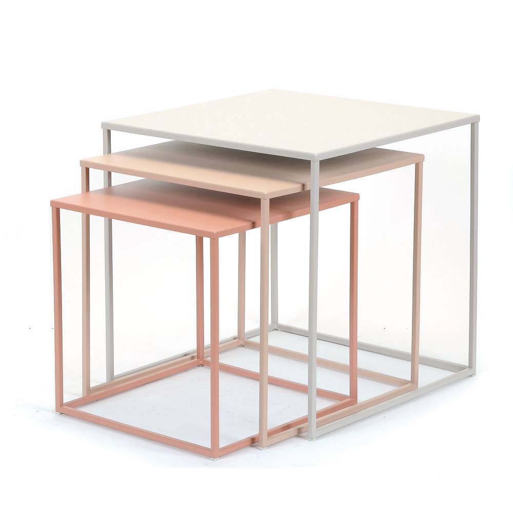 Nesting Metal Tables (Set of Three)