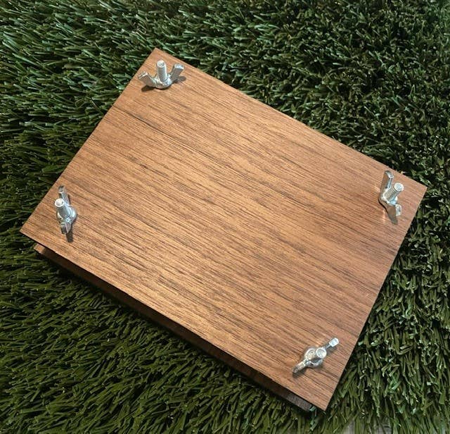 Blank Plain Flower Press: 4.5"x6" / Walnut