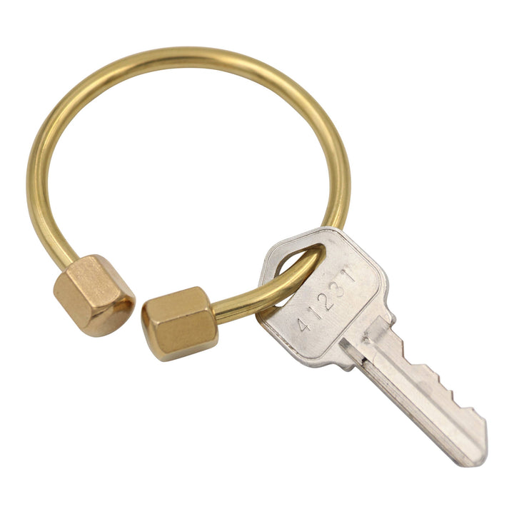 Brass Keyring -Key Fob/Keychain With Screw Closure: O Ring