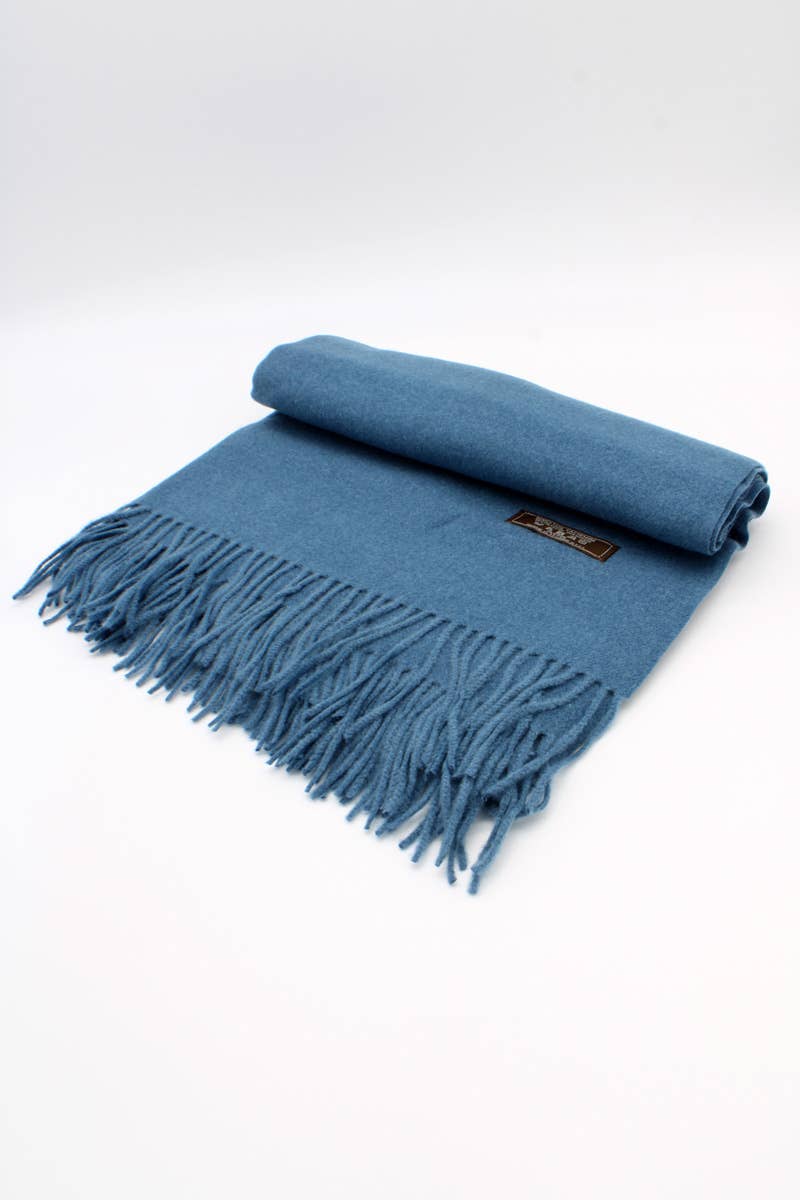 Large Plain Cashmere Sensation Scarf: Camel