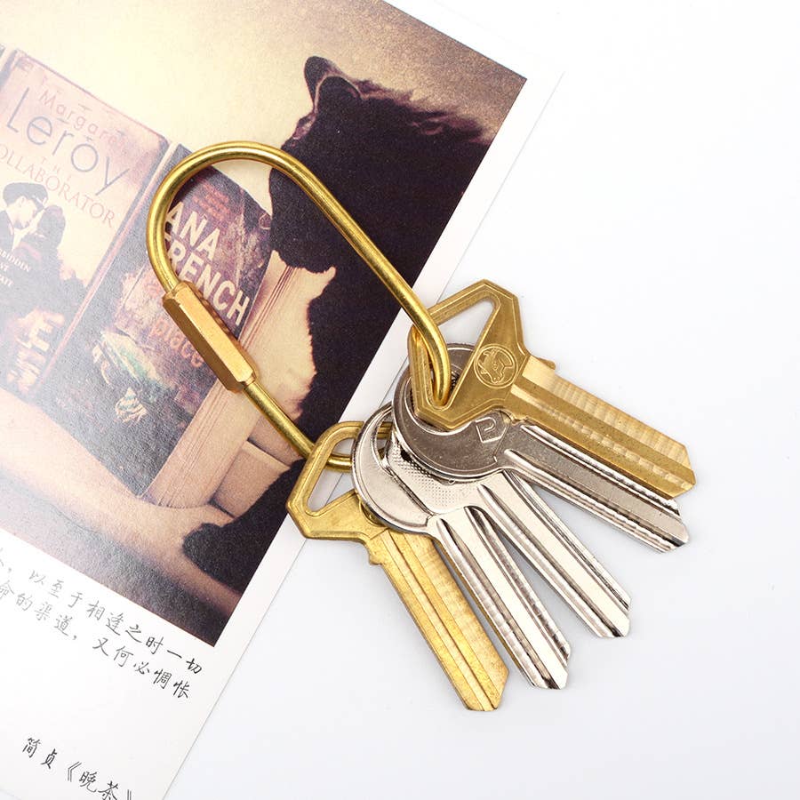 Brass Keyring -Key Fob/Keychain With Screw Closure: O Ring