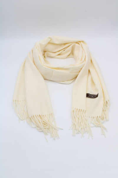 Large Plain Cashmere Sensation Scarf: Camel