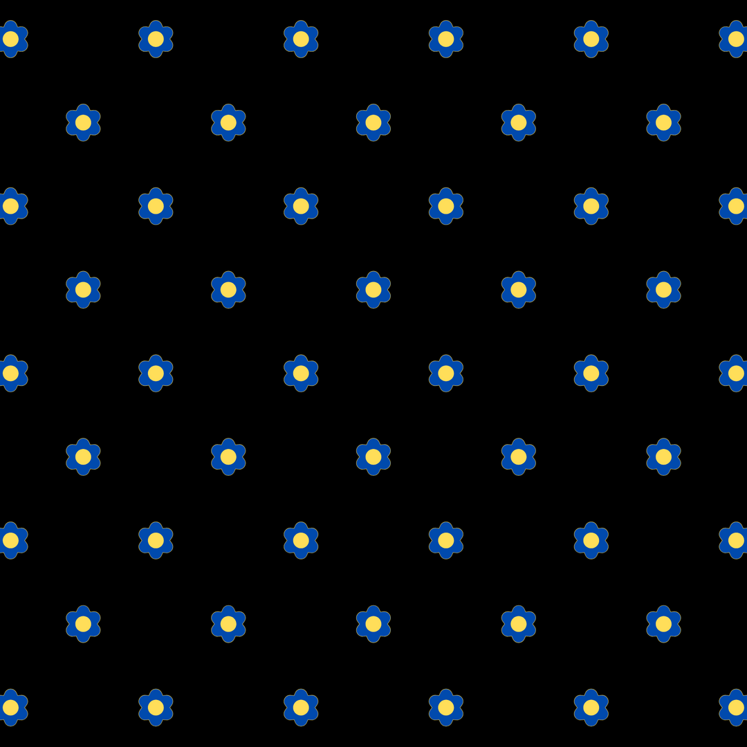 Raaga Napkins - Black and Blue Flower - Hand Printed - Set of 4