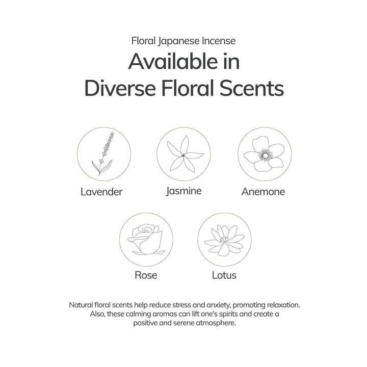 Lavender Japanese Incense Stick Set – 30 Sticks