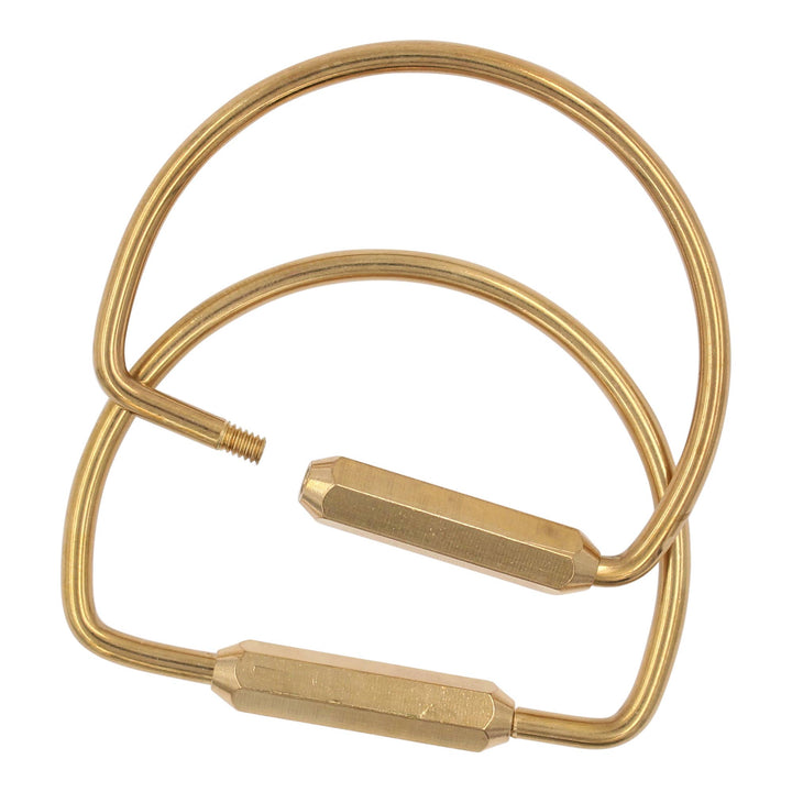 Brass Keyring -Key Fob/Keychain With Screw Closure: U Ring