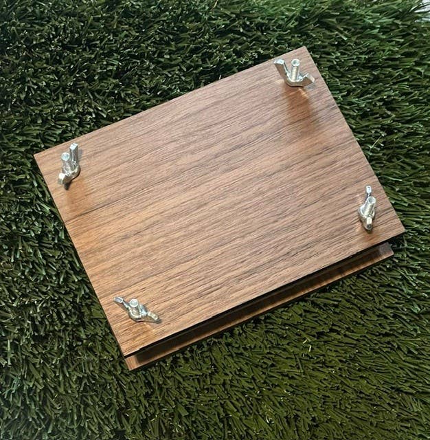 Blank Plain Flower Press: 4.5"x6" / Walnut