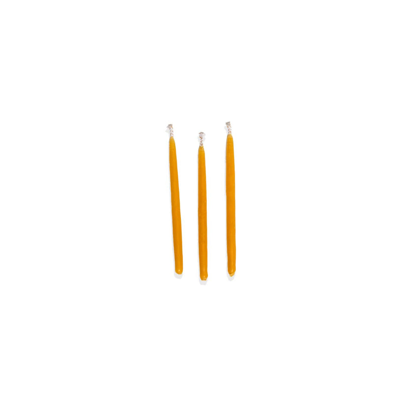 Beeswax Birthday Candles: 10 Candles in Kraft Packet (FRENCH)