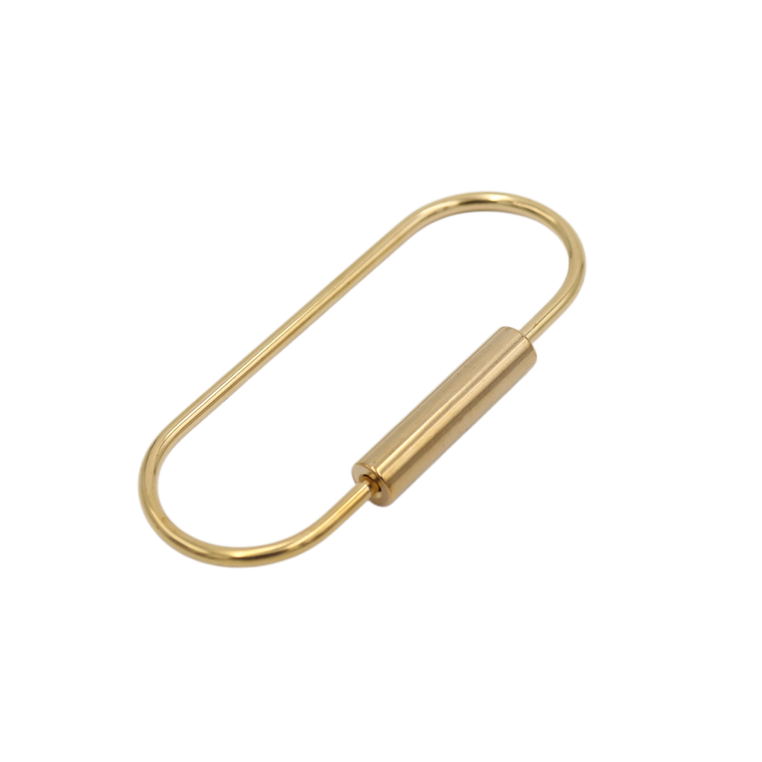 Brass Keyring -Key Fob/Keychain With Screw Closure: O Ring
