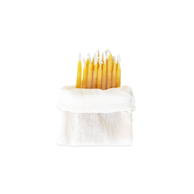 Beeswax Birthday Candles: 10 Candles in Kraft Packet (FRENCH)