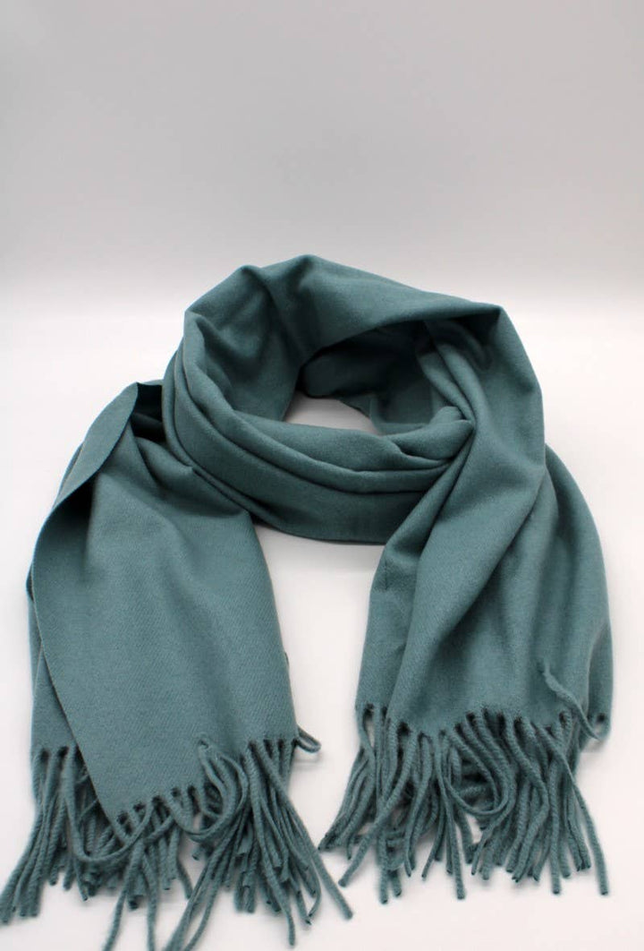 Large Plain Cashmere Sensation Scarf: Camel