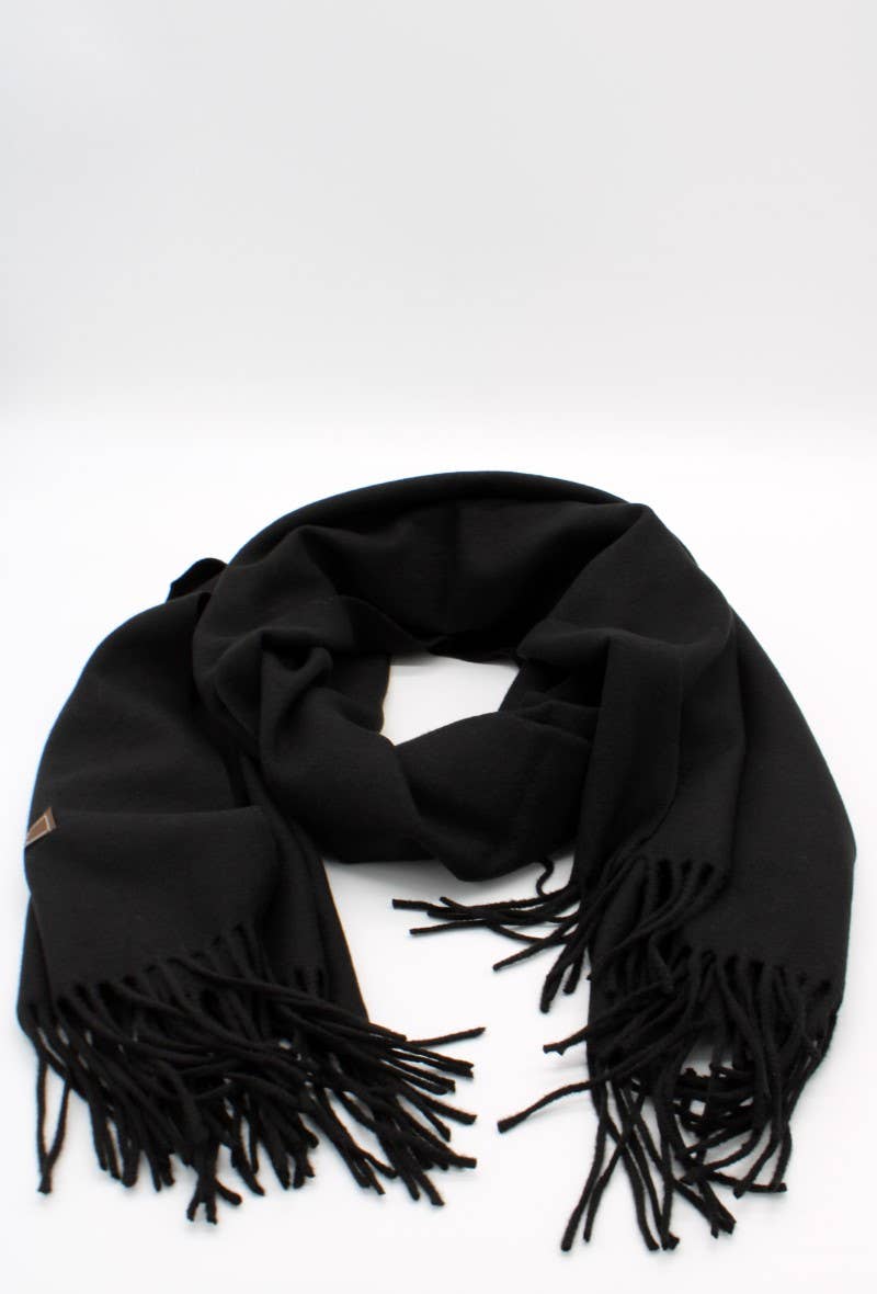 Large Plain Cashmere Sensation Scarf: Camel