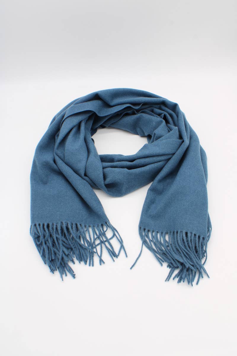 Large Plain Cashmere Sensation Scarf: Camel