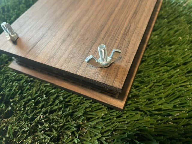 Blank Plain Flower Press: 4.5"x6" / Walnut