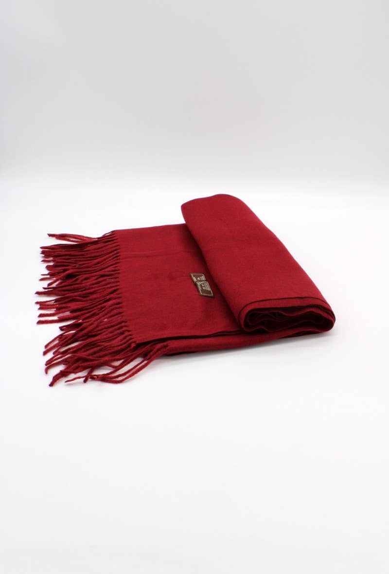 Large Plain Cashmere Sensation Scarf: Camel