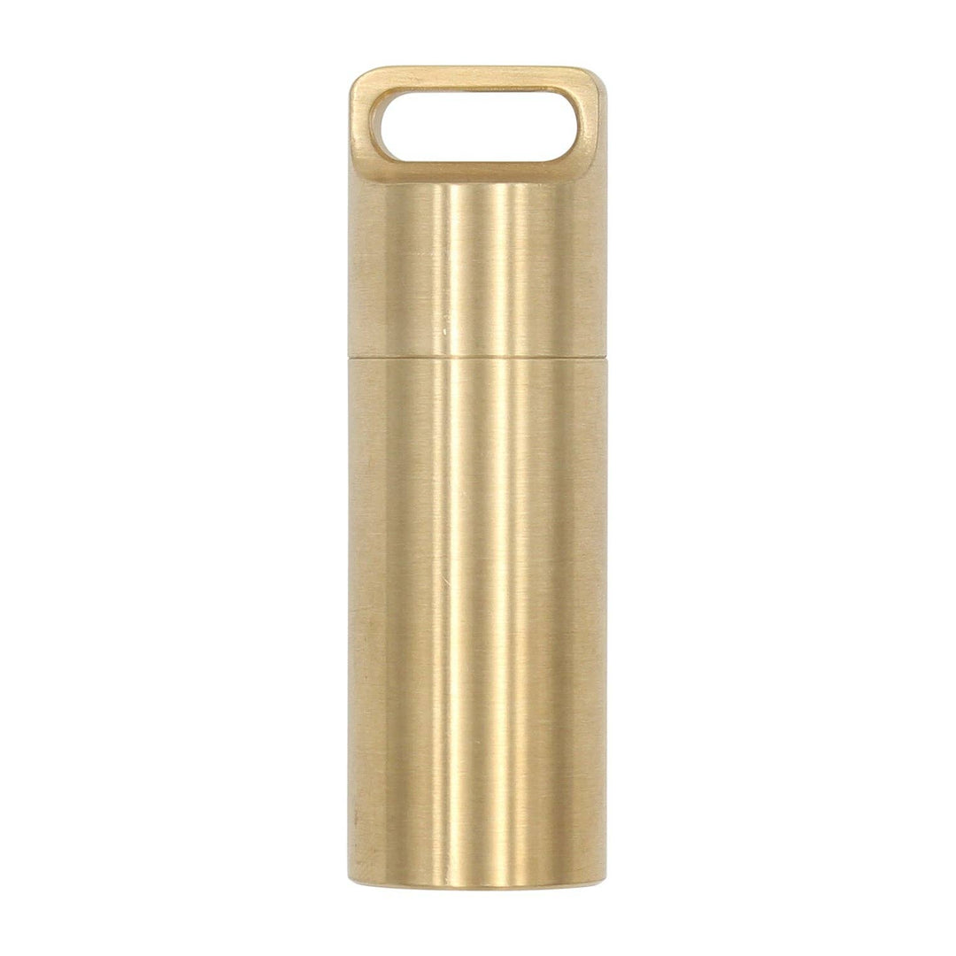 CNC 304 Brass Pill Holder Keychain: Large