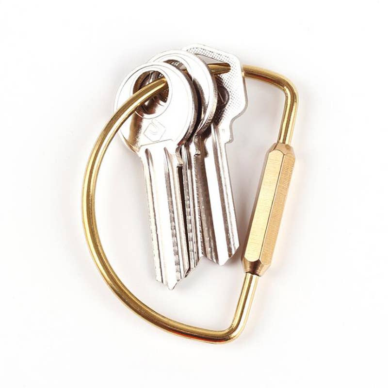 Brass Keyring -Key Fob/Keychain With Screw Closure: O Ring