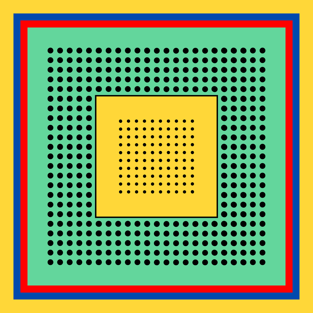 Archie Bandana No. 25 - Dots on Yellow and Neon Green