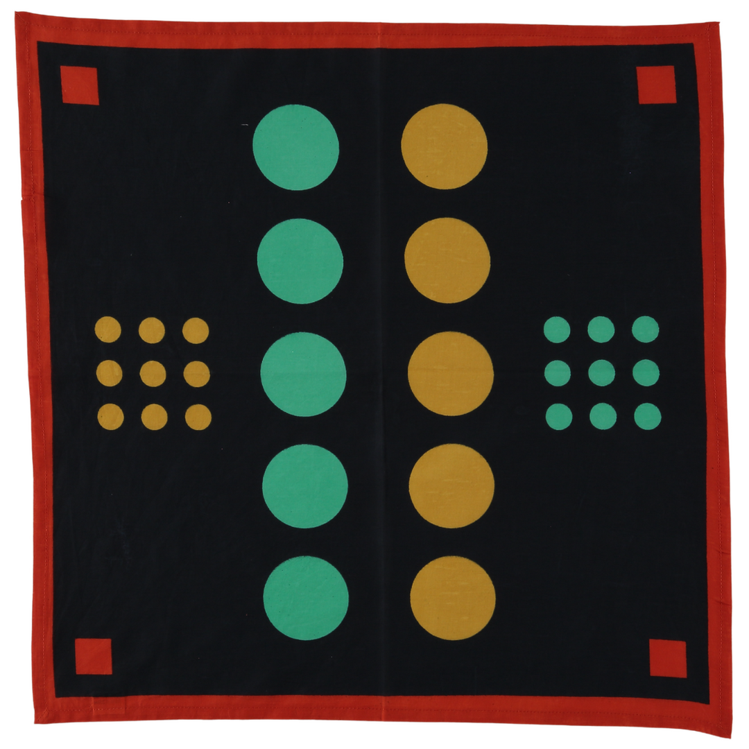 Archie Bandana No. 5 - Large Contrasting Dots Art Print