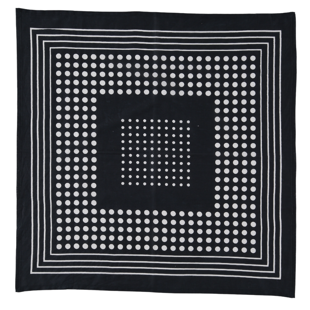 Archie Bandana No. 7 - Black and White Dots