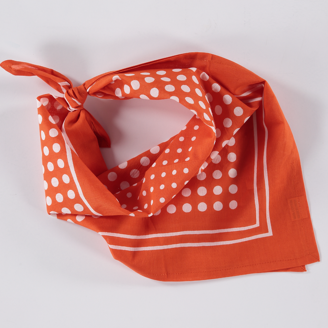 Archie Bandana No. 8 - Red and White Dots
