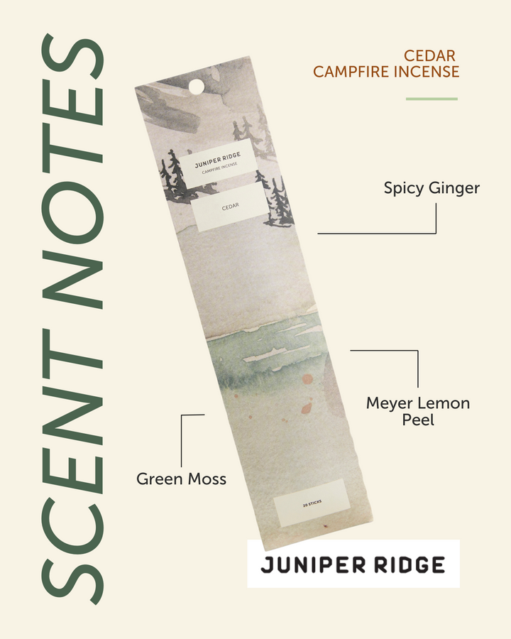 Cedar Campfire Incense (20 Sticks) 3-Pack