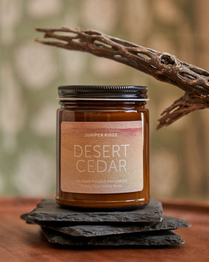 Desert Cedar Essential Oil Candle