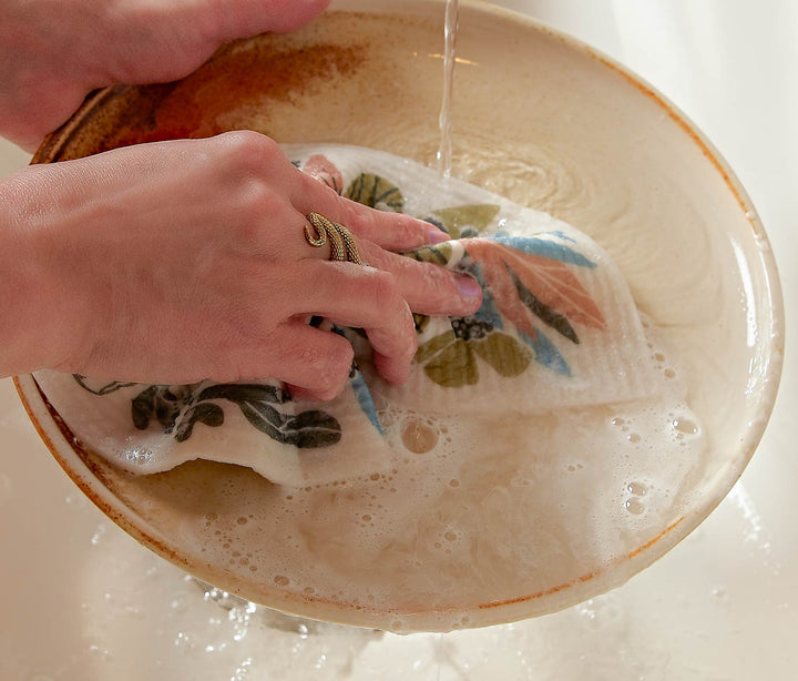Fading Fantastical Wildlife Large Swedish Dishcloth/Dry Mats
