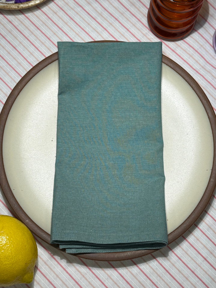 Emma Napkins - Natural Dyed - Sea Green - Set of 4