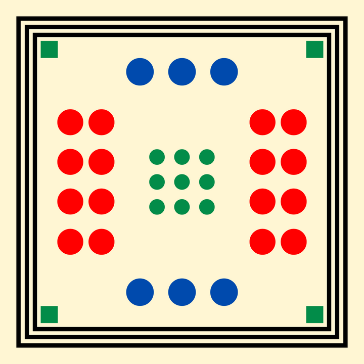 Archie Bandana No. 4 - Beige with Contrasting Dots Art Print