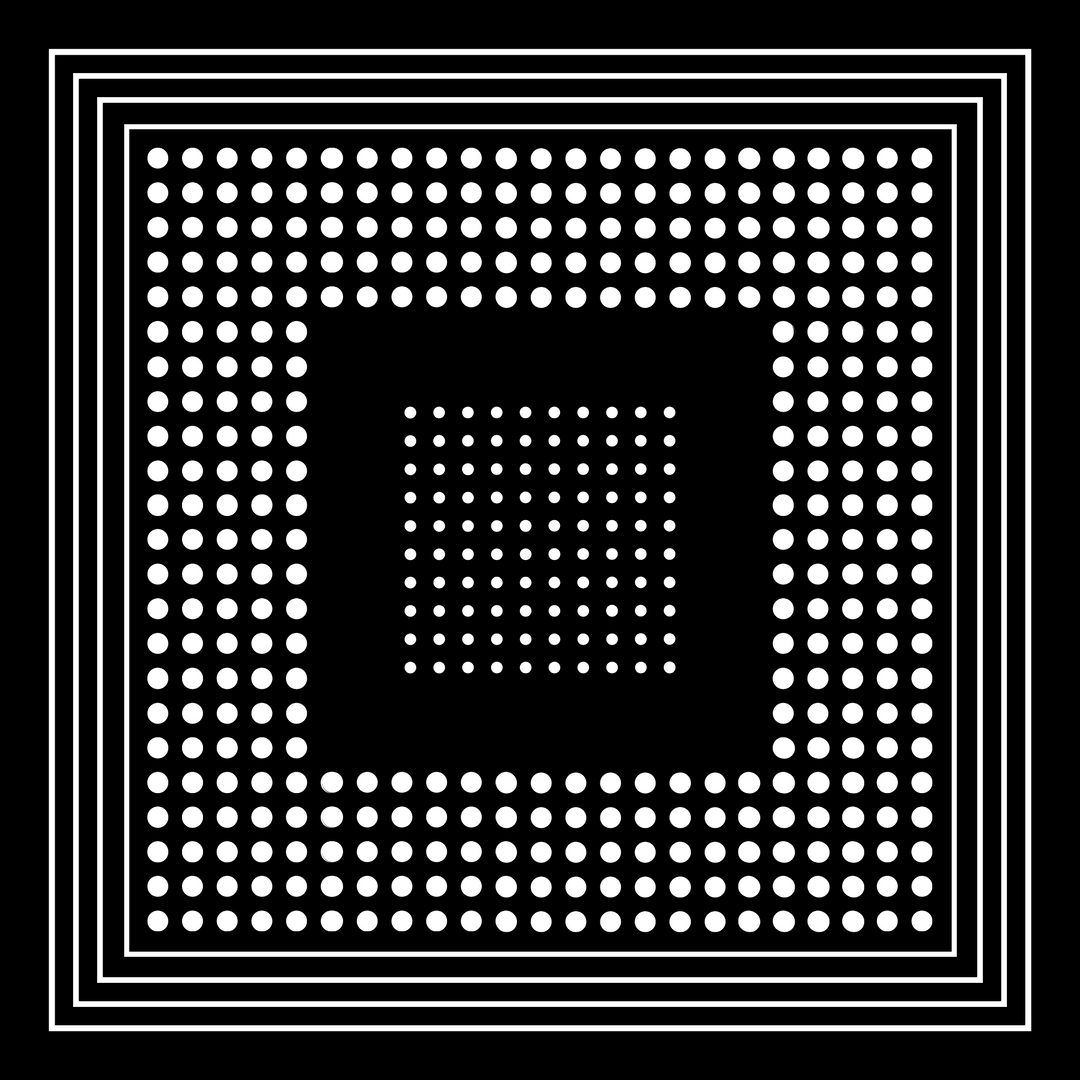 Archie Bandana No. 7 - Black and White Dots