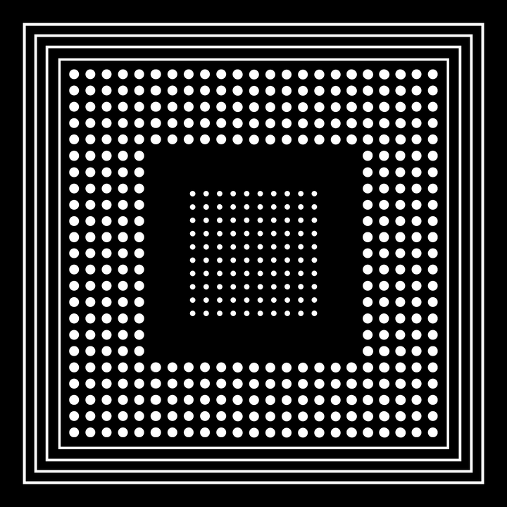 Archie Bandana No. 7 - Black and White Dots