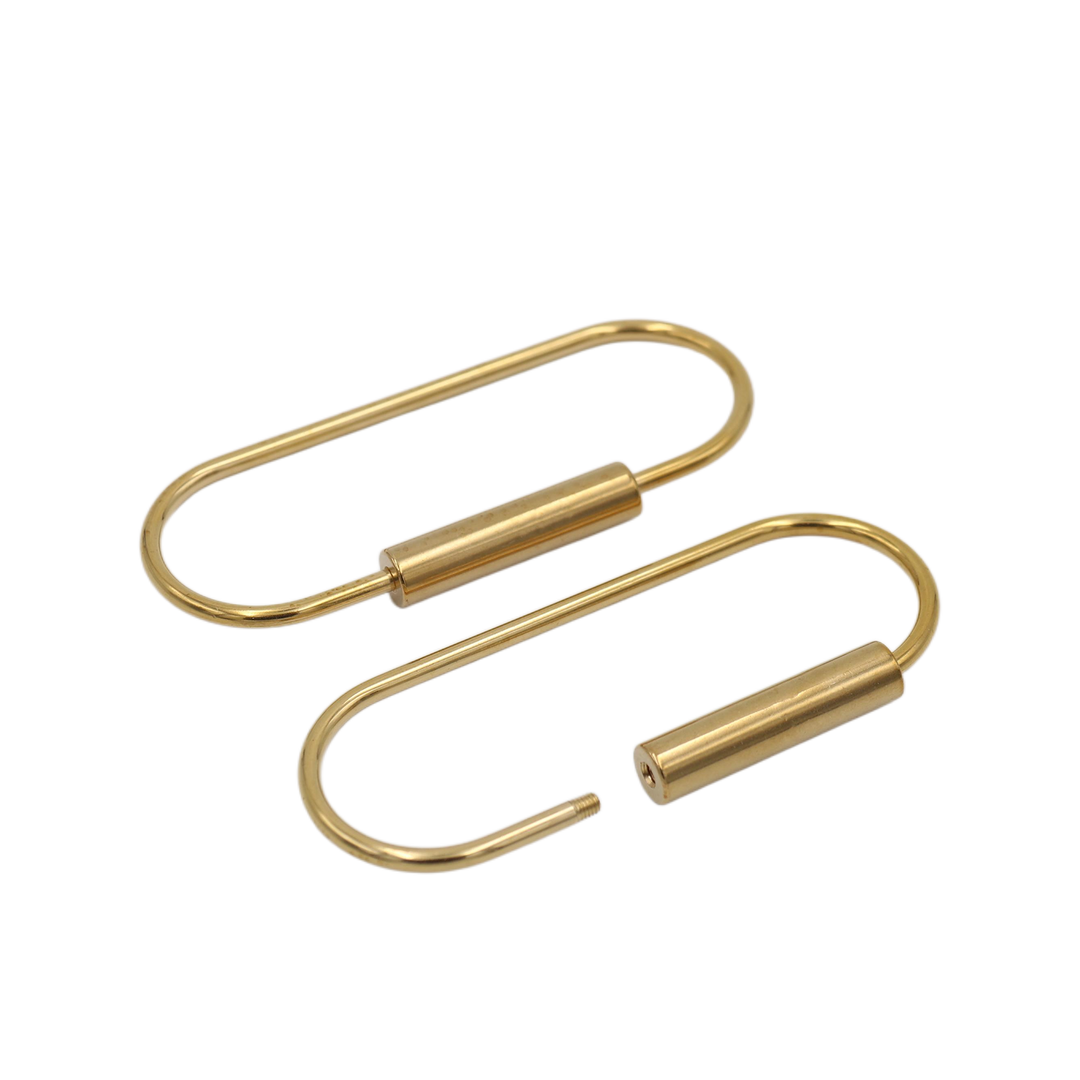 Brass Keyring -Key Fob/Keychain With Screw Closure: O Ring