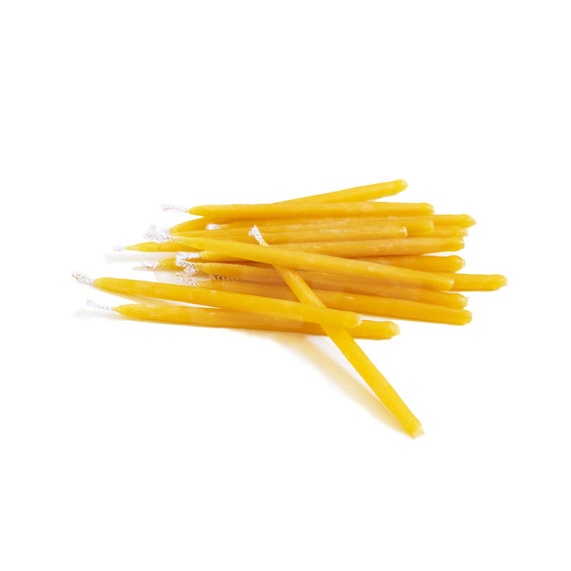 Beeswax Birthday Candles: 10 Candles in Kraft Packet (FRENCH)