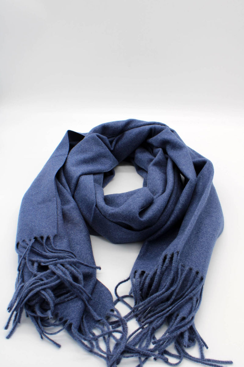 Plain Cashmere Sensation Scarf - Medium Jeans