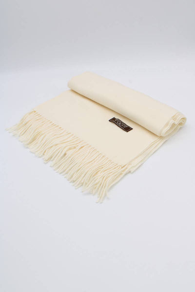 Large Plain Cashmere Sensation Scarf: Camel