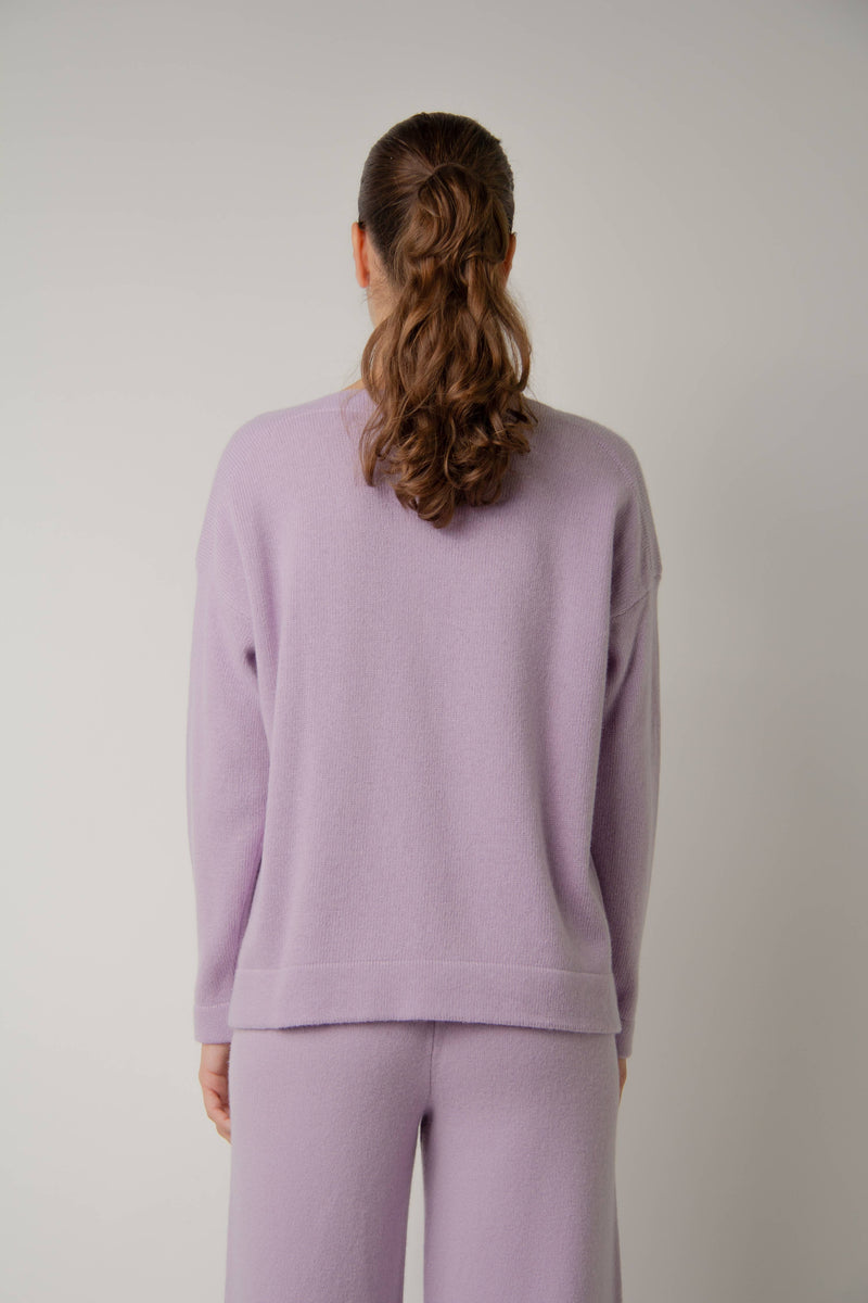 Cashmere Mix Boat Neck Sweater: S / Caramel